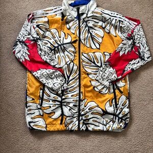 Adidas Originals X Farm Rio Wind Breaker Jacket Women's Small Floral Multicolor